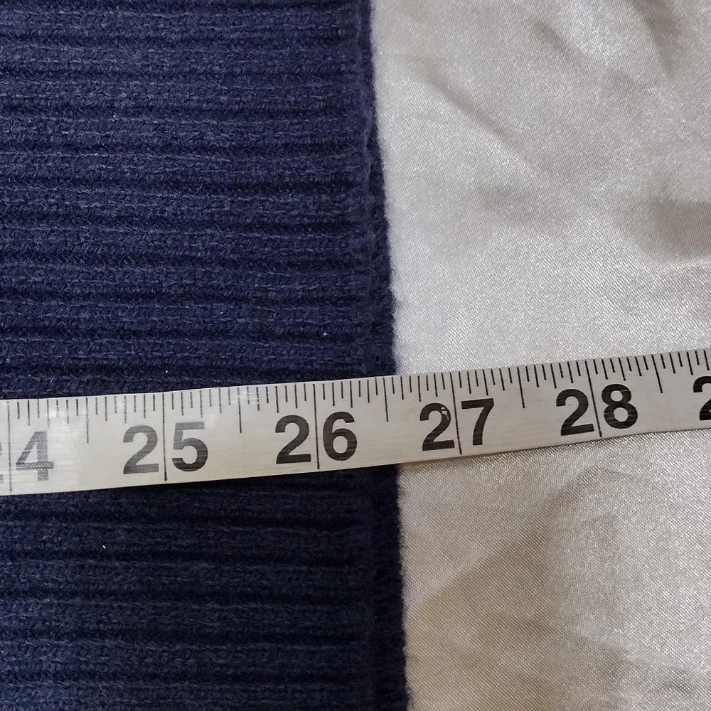 J. CREW Shirt Adult L Blue Lambswool Blend Henley Sweater AP644 Men's NWT